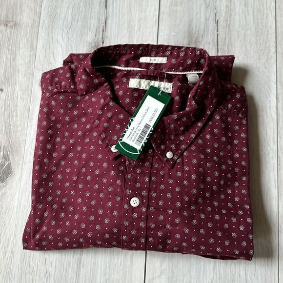 HAWKER RYE
Elemental Long Sleeve Oxford Shirt Burgundy XL Stitch Fix Nwt - Picture 8 of 8